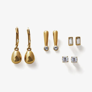 Set Aretes Gota Cristal Joyería Yanbal