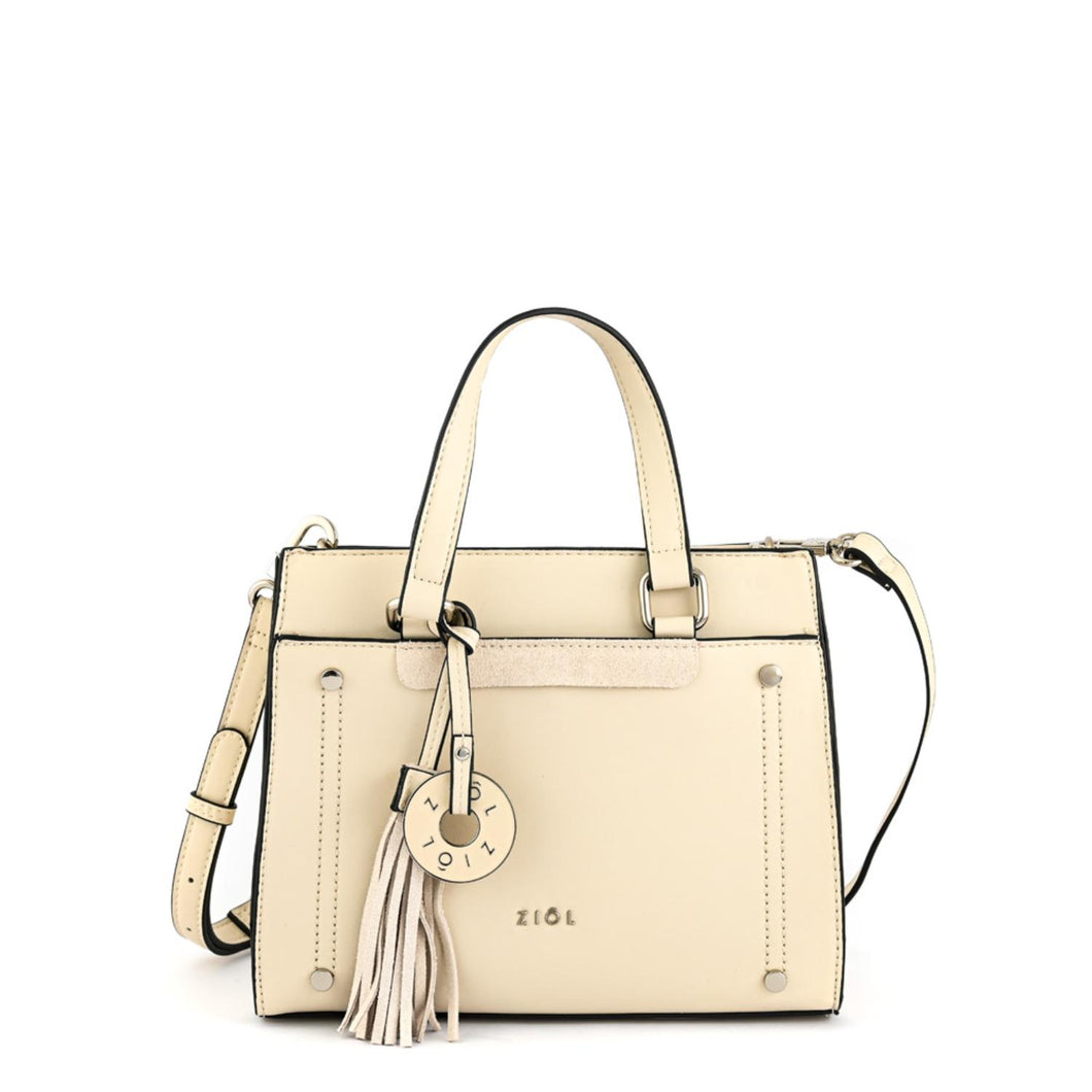 Cartera Dos Asas Inisa Blanco Crudo