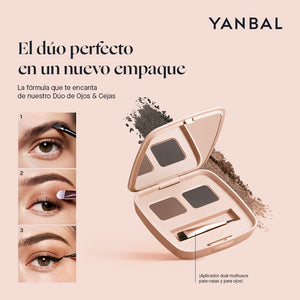 Dúo de Ojos y Cejas Marrón, Negro Humo