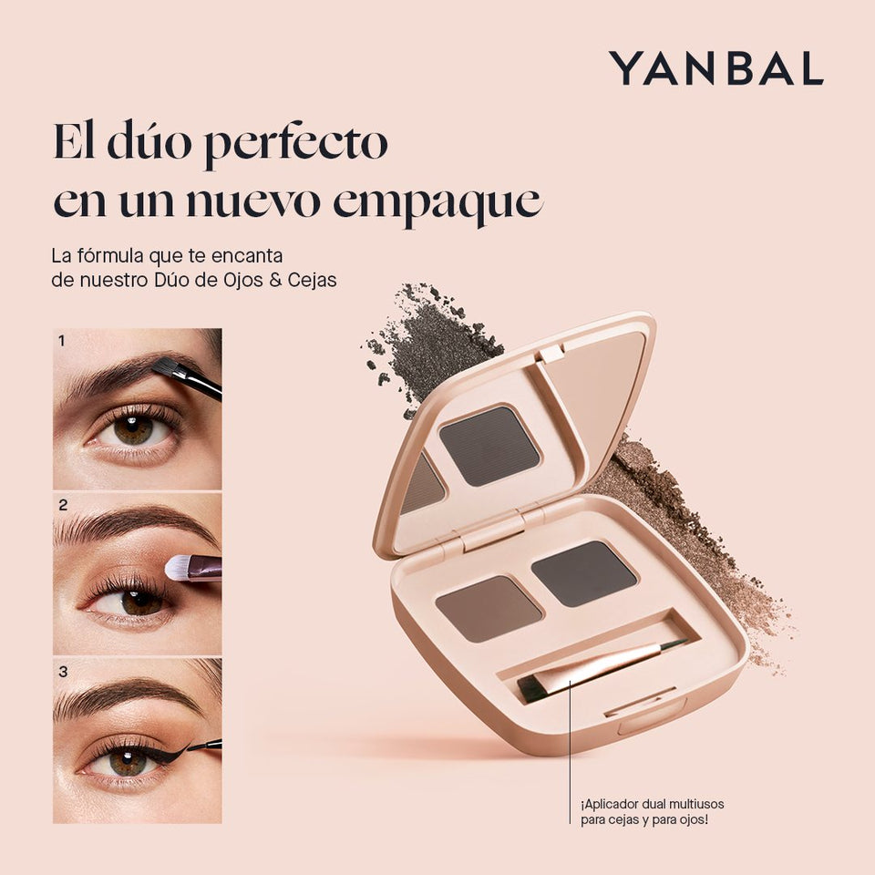 Dúo de Ojos y Cejas Marrón, Negro Humo