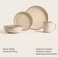 Set 16 Piezas Vajilla Colección Terra Behome